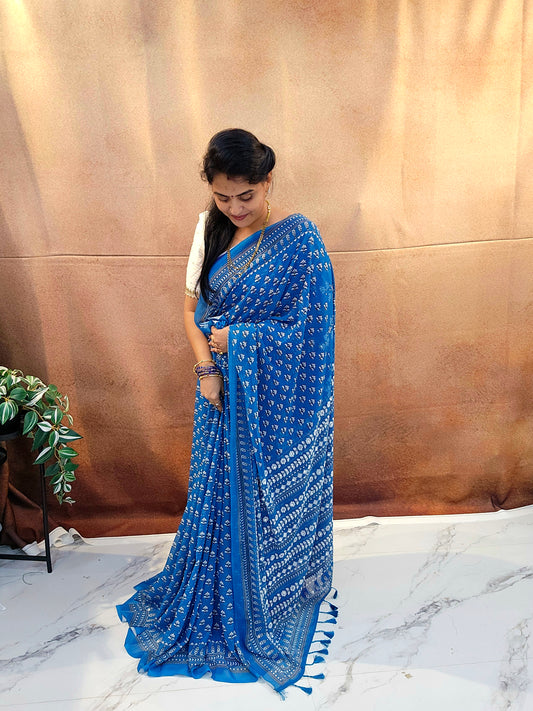 Saree un stiched blouse code SLS 743