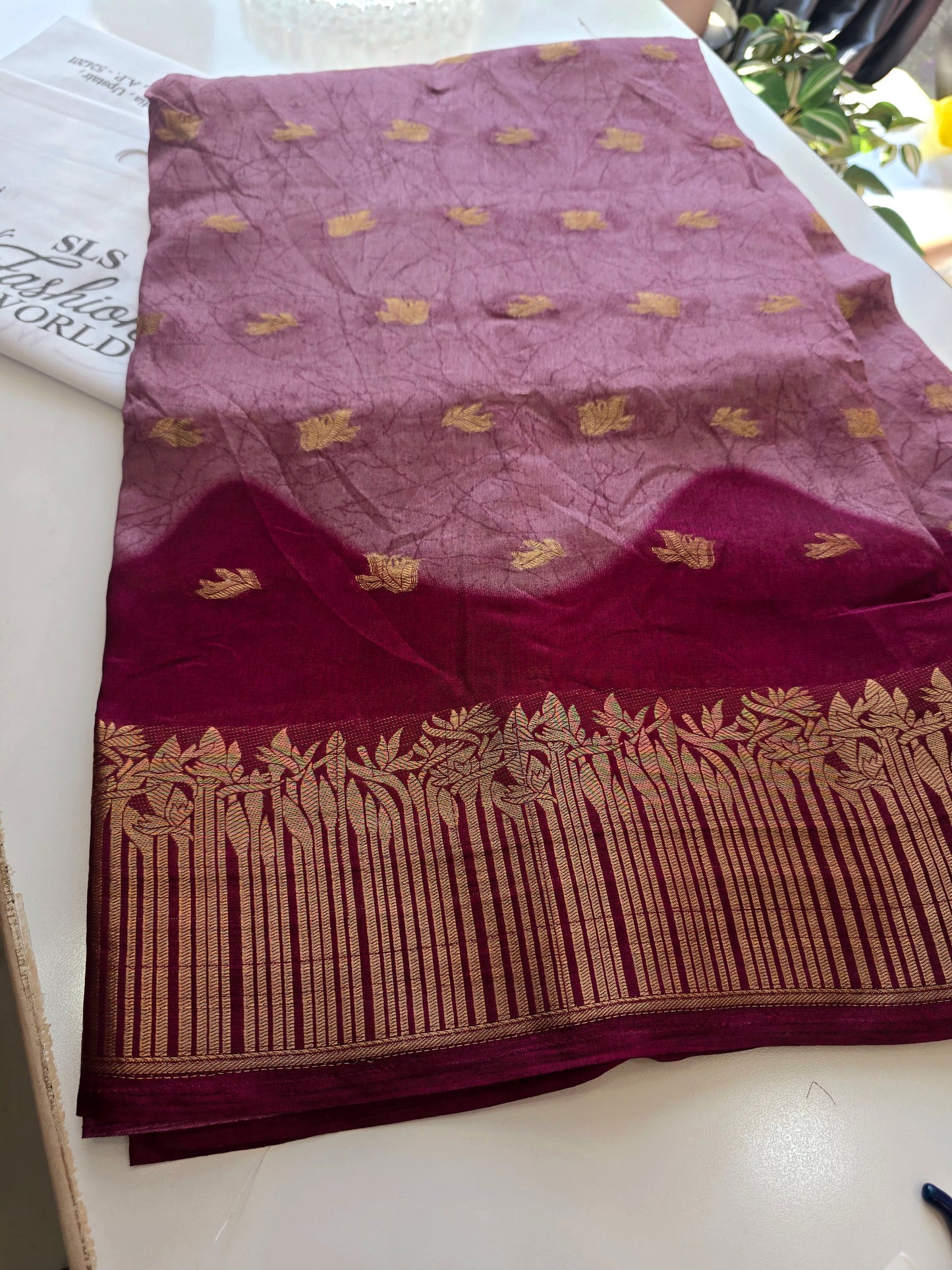 Saree un stiched blouse  Code SLS 245