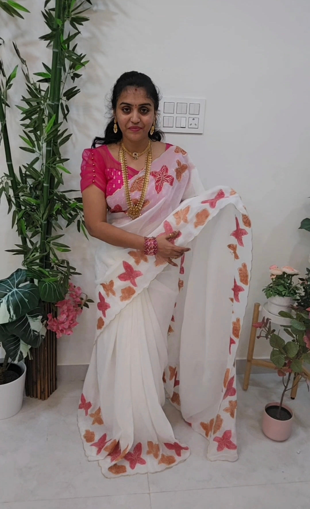 Saree un stiched blouse code SLS 658