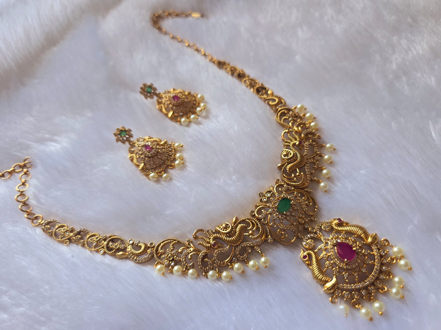 Neck set with earrings Code SLS 314J