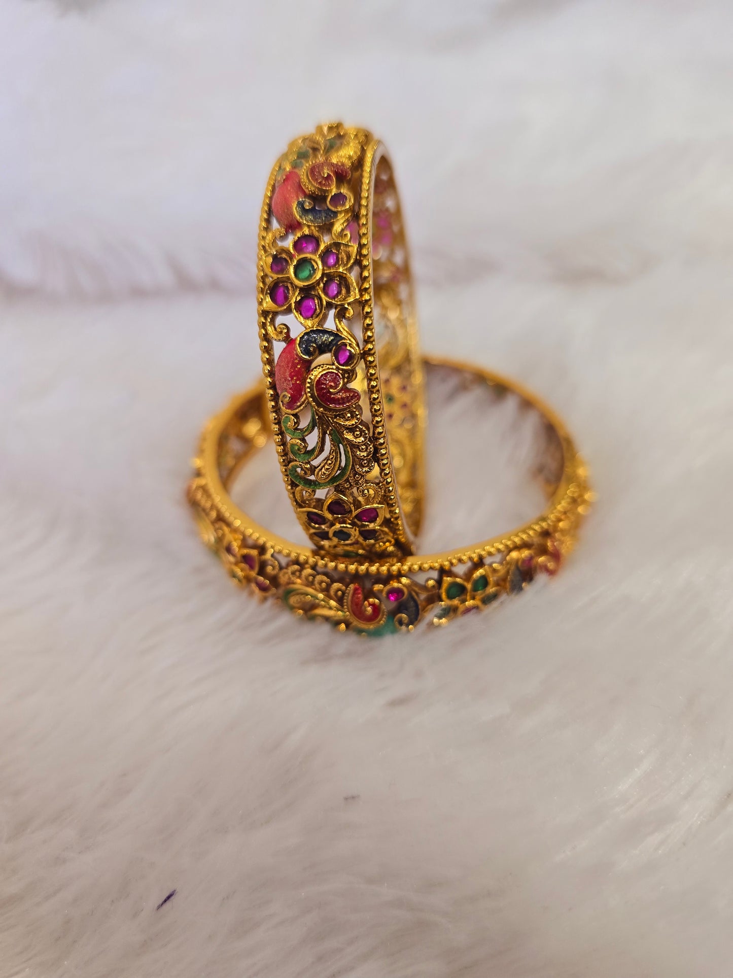 Hand kada minakari hand paint ( bangel) Code SLS 375J