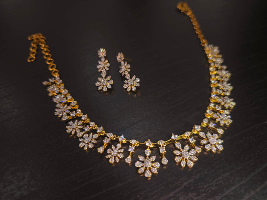 Diamond replica next set with earrings Code SLS 348 J