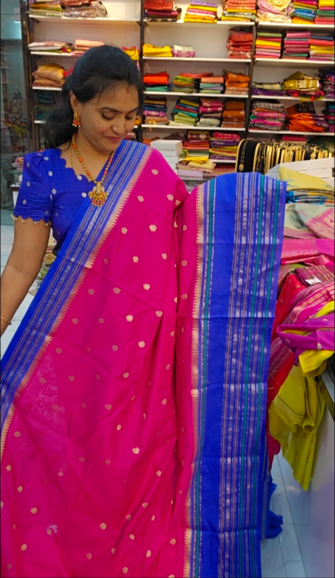 Saree un stiched blouse code SLS 531