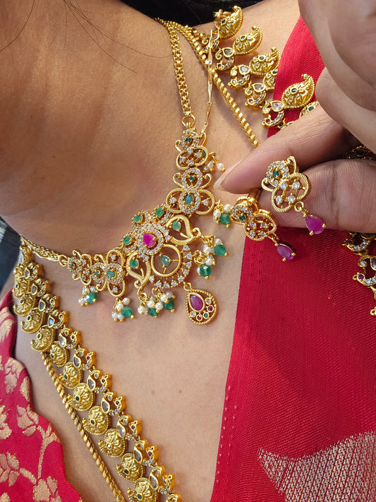 Pree booking Neck set with earinges code SLS 889J