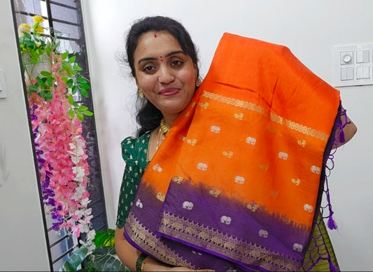 Saree un stiched blouse code SLS 358