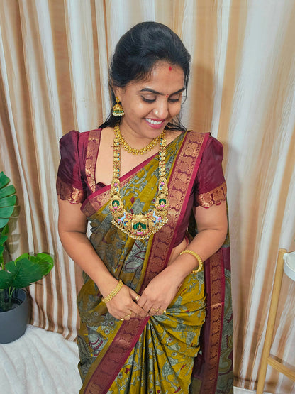 Saree un stiched blouse code SLS 639