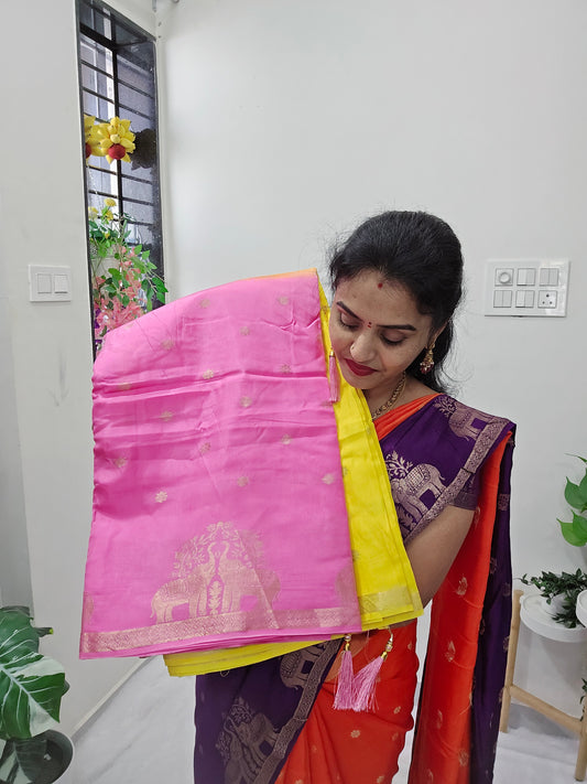 Saree un stiched blouse code SLS 375