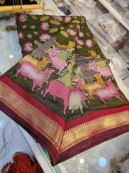 Saree un stiched blouse code SLS 571