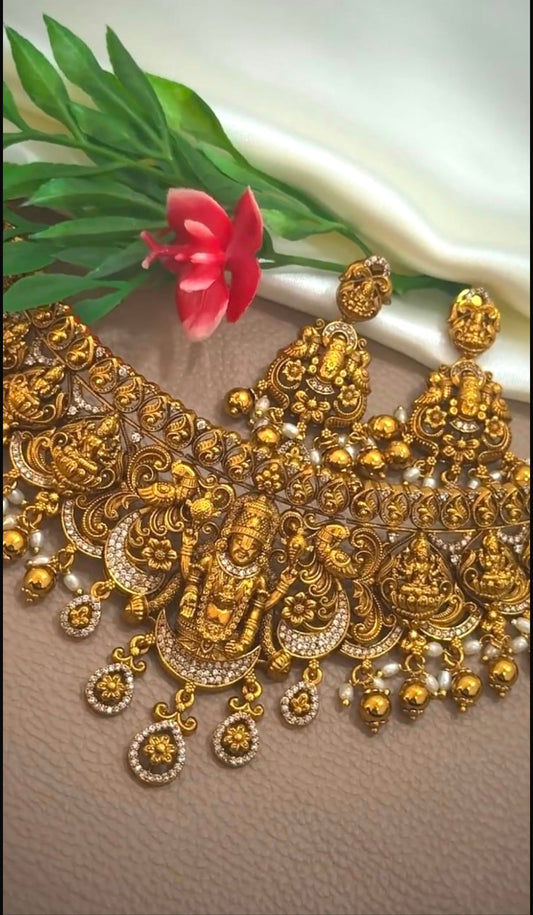 Chocker with earrings Code SLS 444J (  return gift )