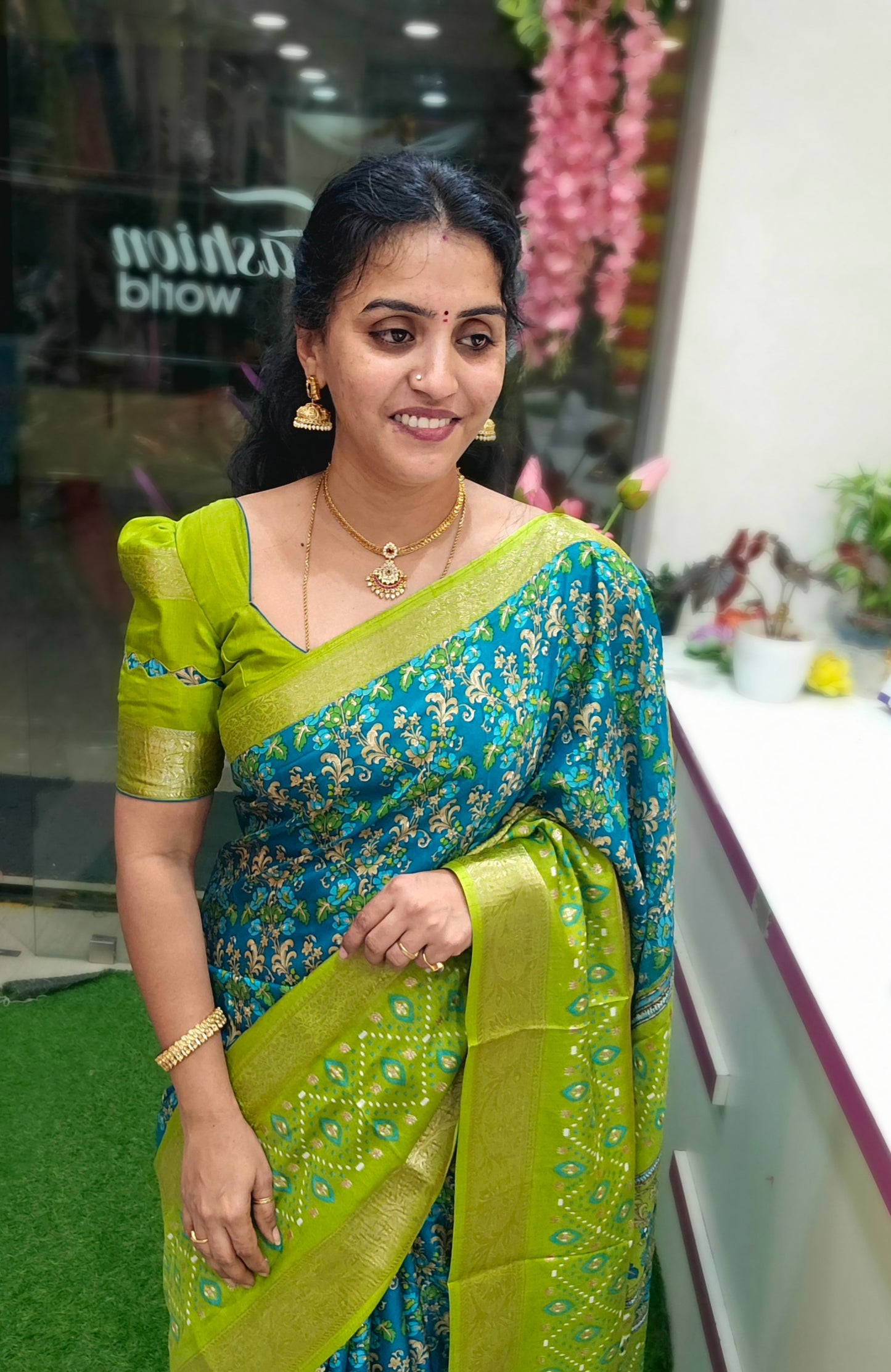 Saree un stiched blouse - SLS69