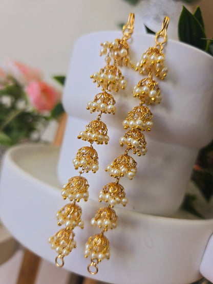 Ear chains 2 in 1 [ mati  champaswaram ] code SLS 295 J
