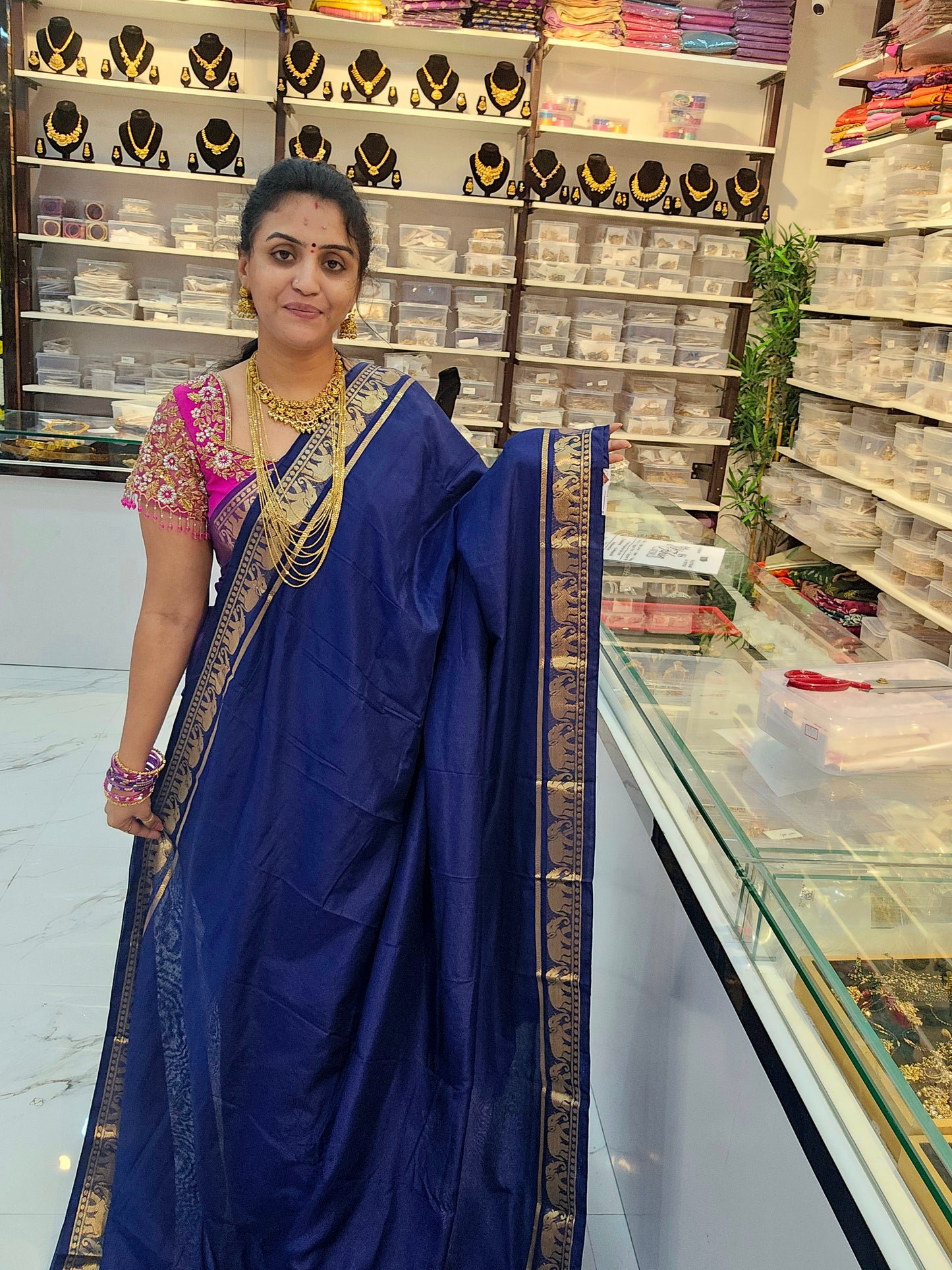 Saree un stiched blouse code SLS 717