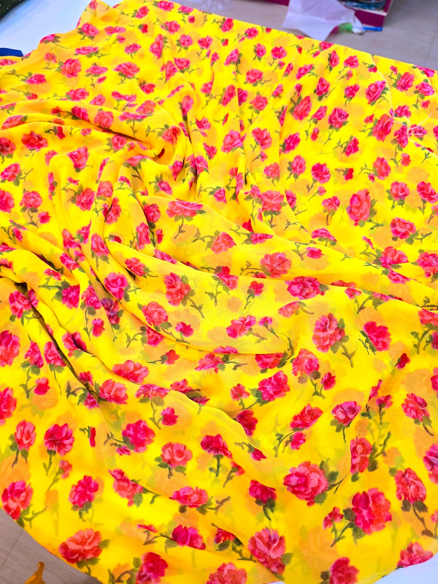 Saree un stiched blouse  code SLS 232