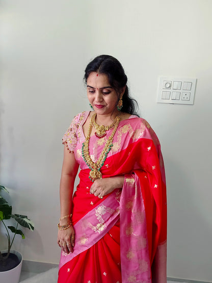 Saree un stiched blouse code SLS 318