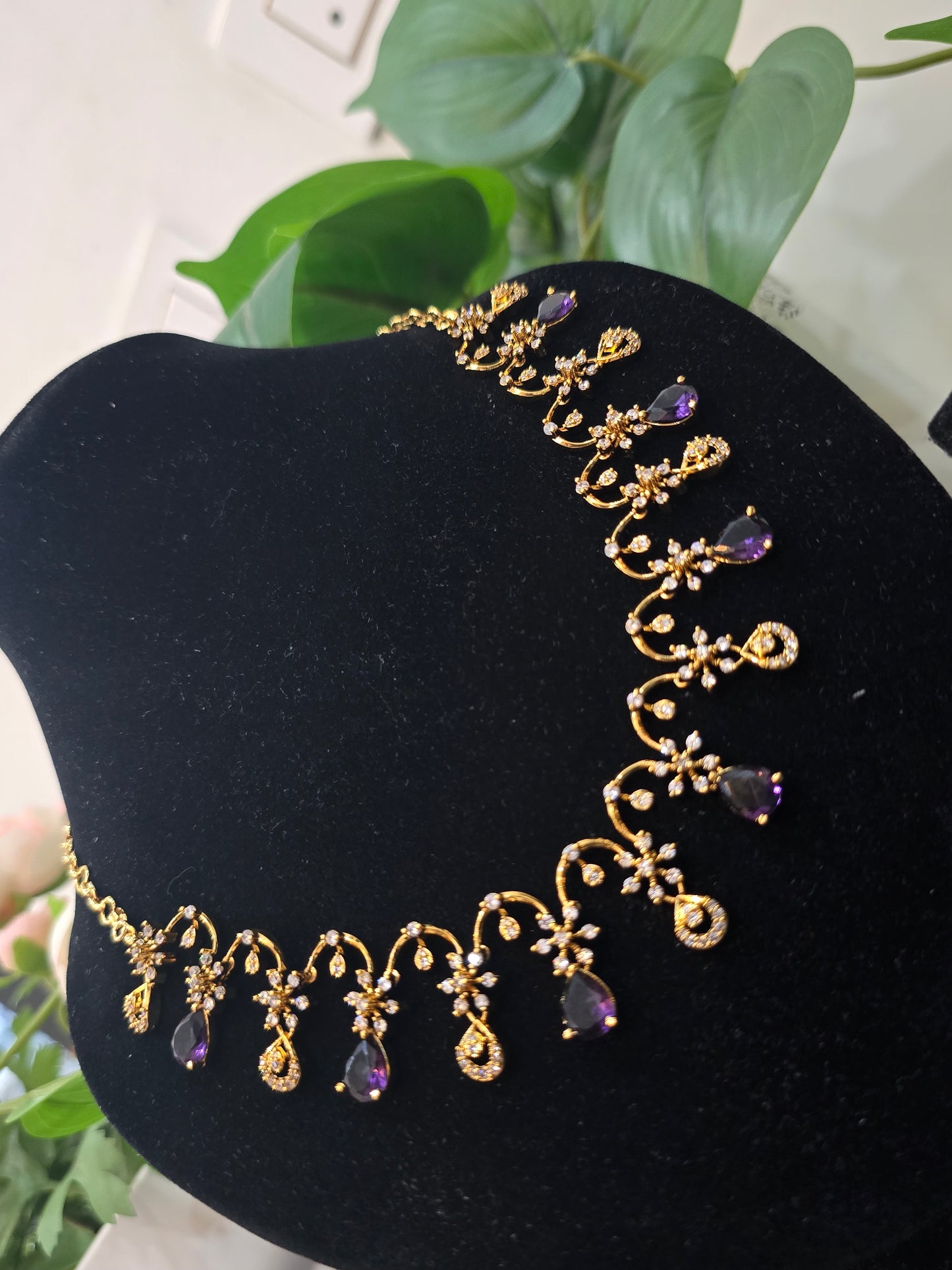 Purpul  Neck set code SLS 785J