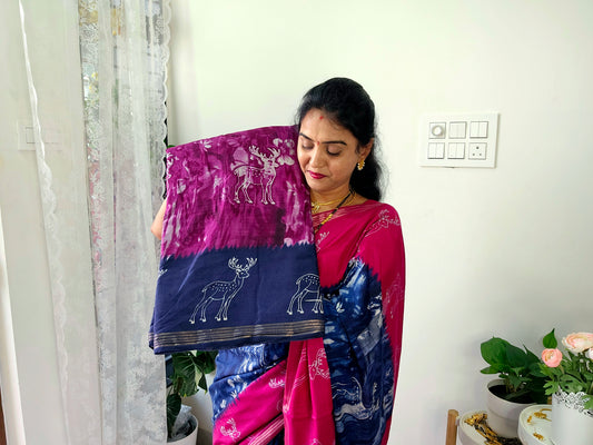 Saree un stiched blouse code SLS 514