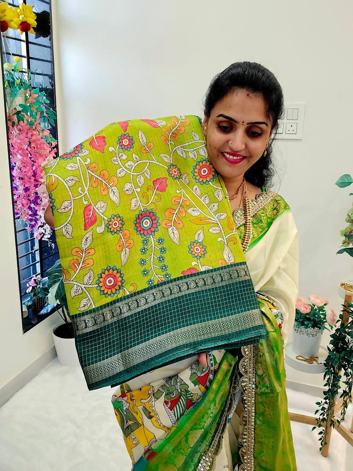 saree un stitched blouse - SLS 225