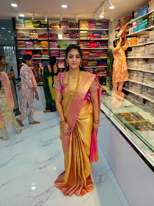 Saree un stiched blouse code SLS 700