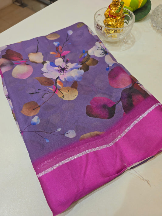 Saree un stiched blouse  code SLS 236