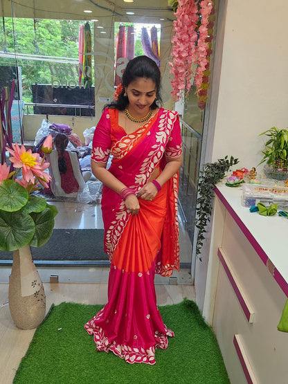 Saree un stitched blouse- SLS 66