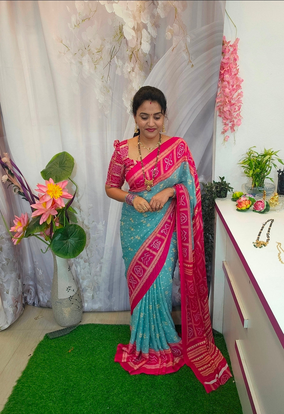 Saree un stiched blouse code SLS 504