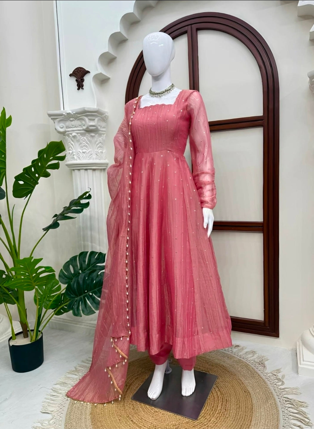 Frock with bottom + duppatta code SLS 722