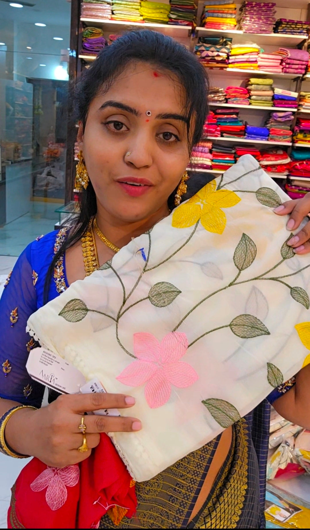 Saree un stiched blouse code SLS 659