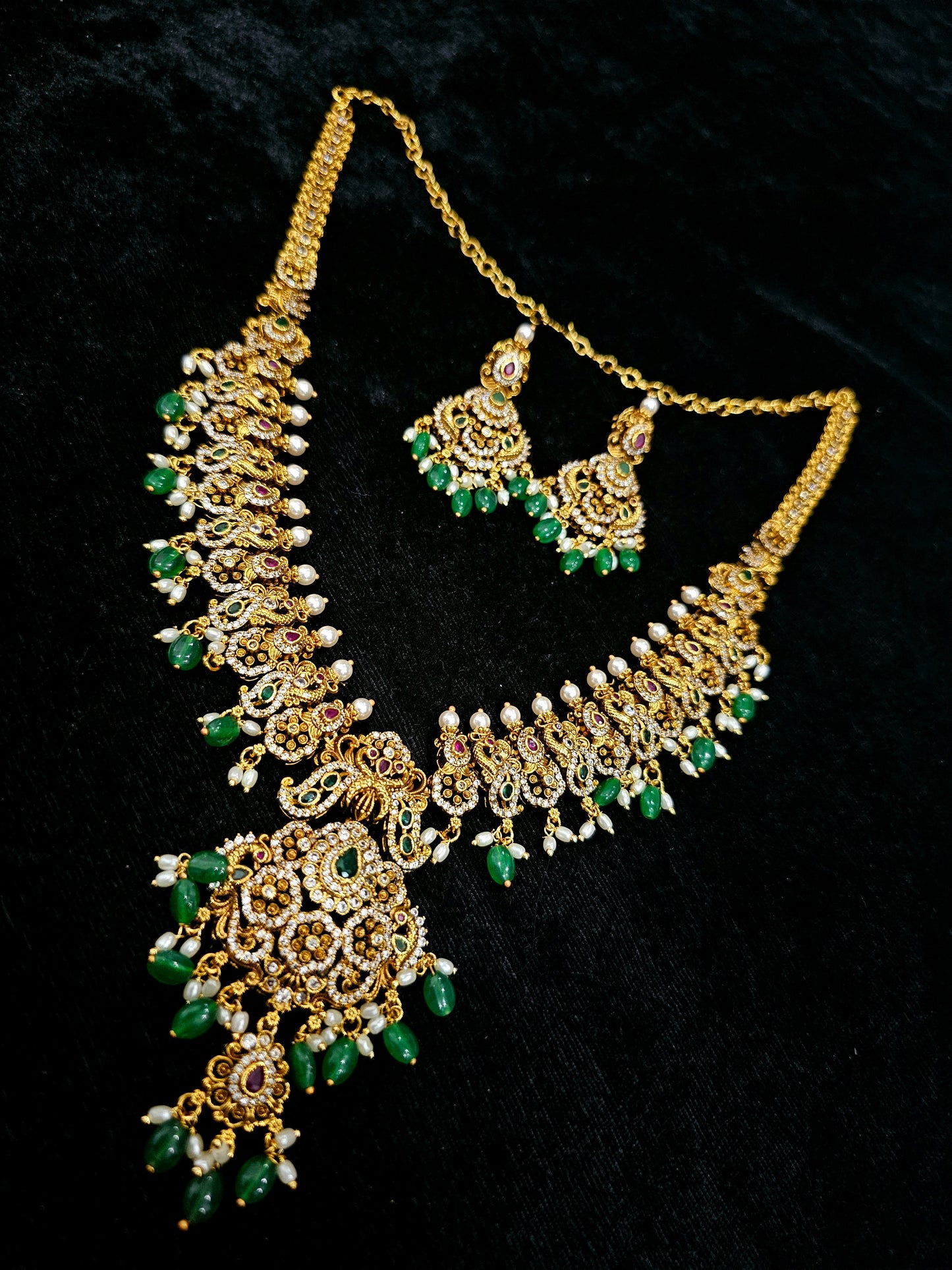 Long set with earrings code SLS 720J