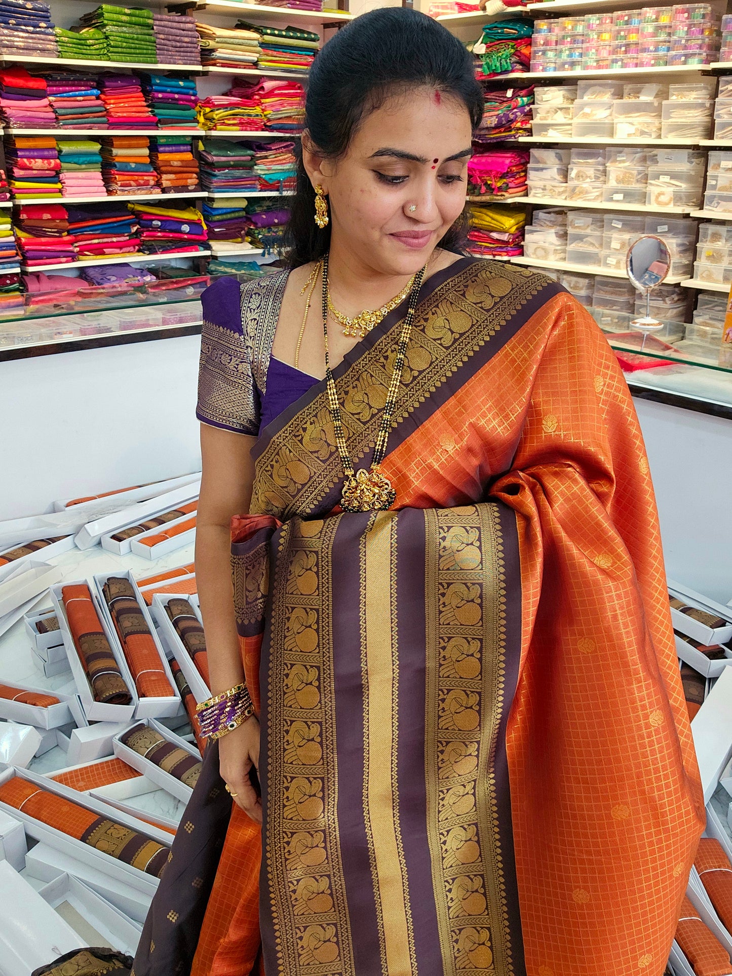 Saree un stiched blouse code SLS 692