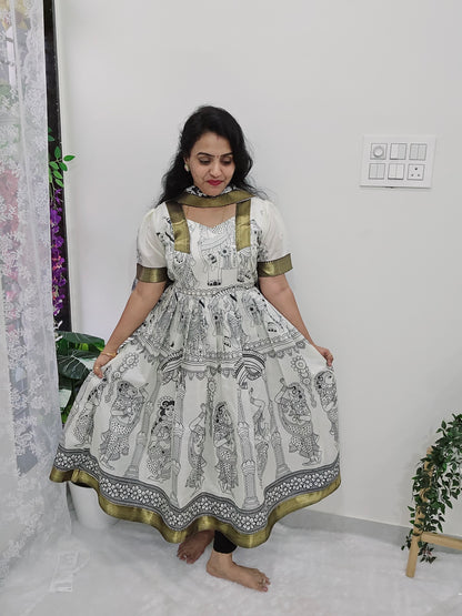 Frock with dupatta Code SLS 354