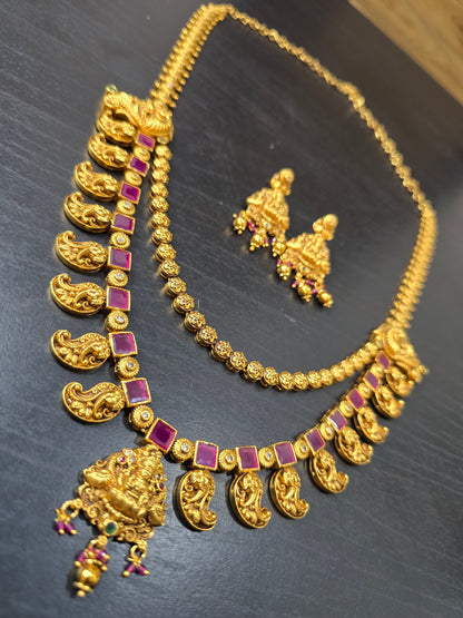 Long set with earrings code SLS 581J