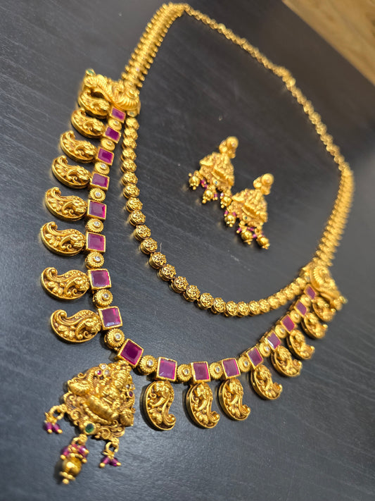 Long set with earrings code SLS 581J