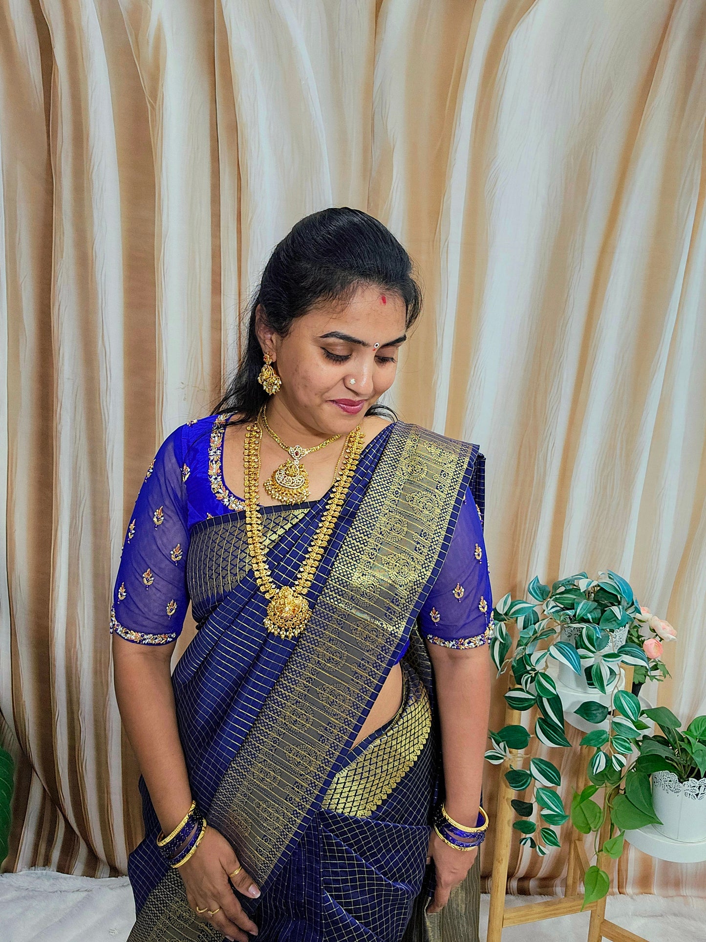 Saree un stiched blouse code SLS 647