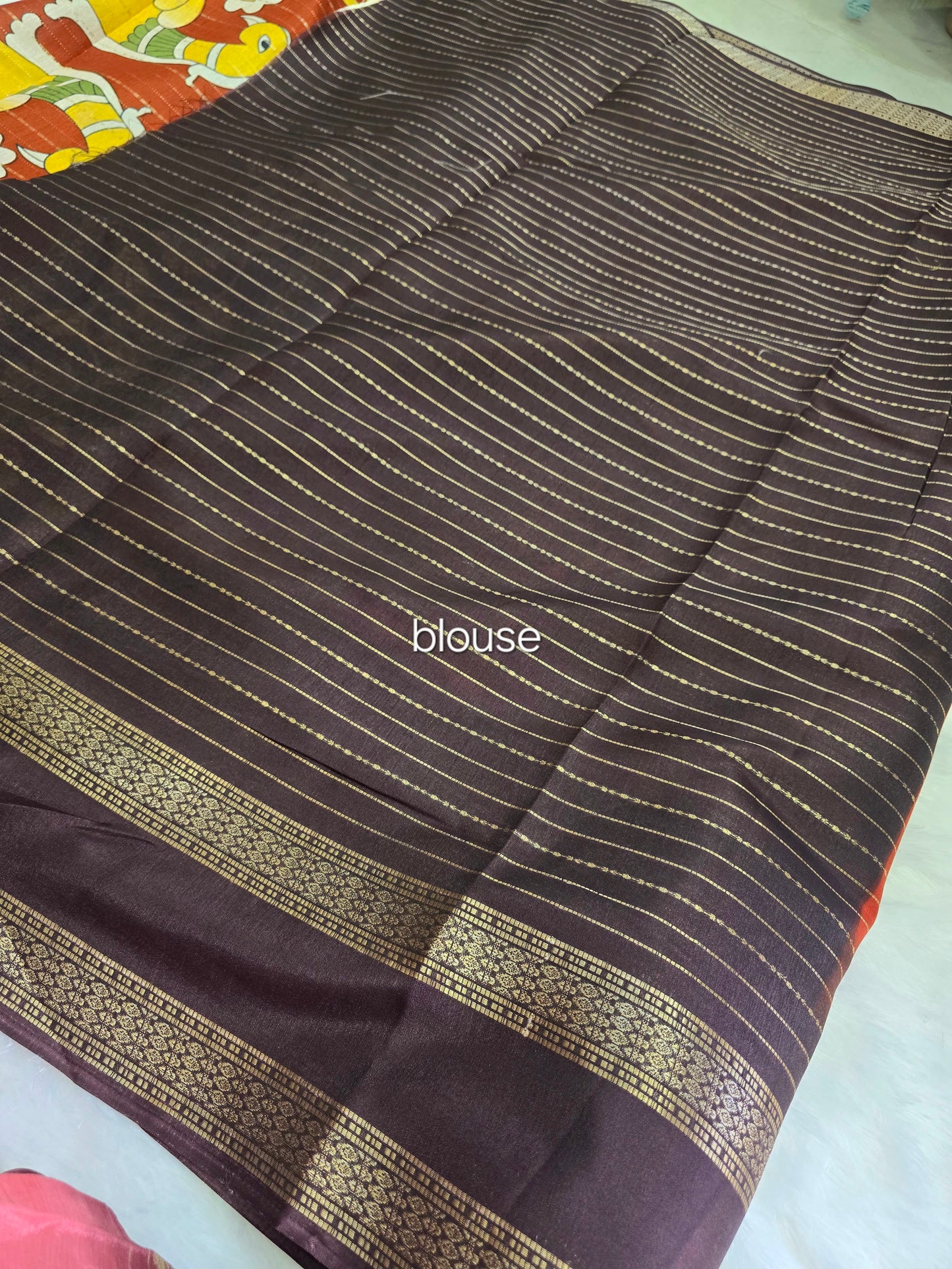 Saree un stiched blouse code SLS 391