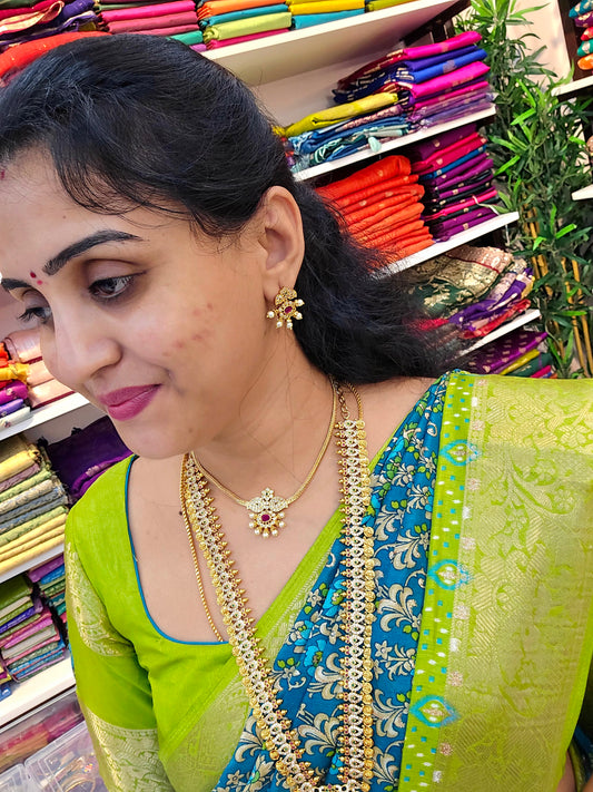Neck set with earrings- SLS 225J