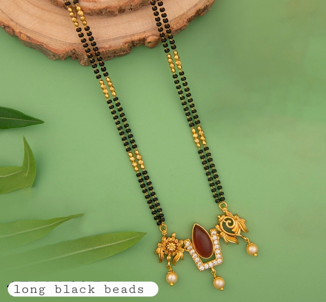 Long black beads Rubi code SLS 721J