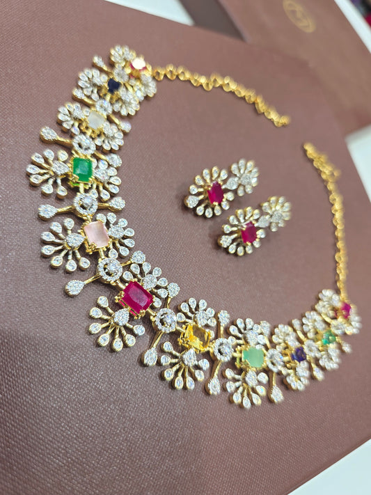 Neck set with earrings Code SLS 267J