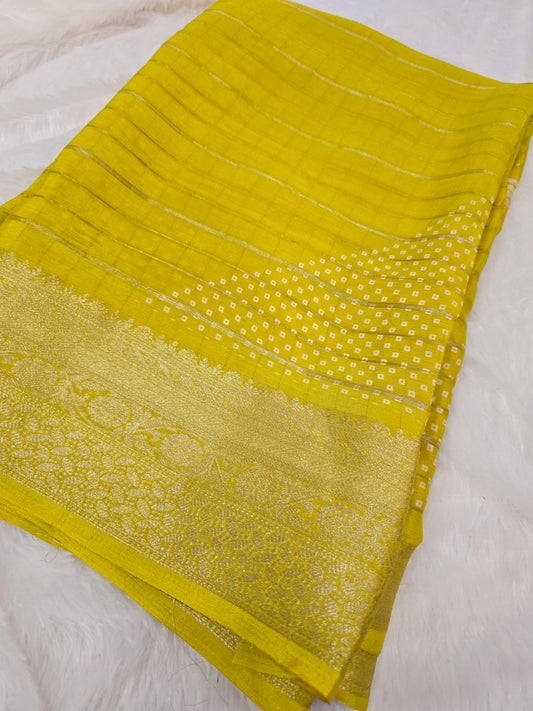 Pesara green color Saree un stiched blouse code SLS 296