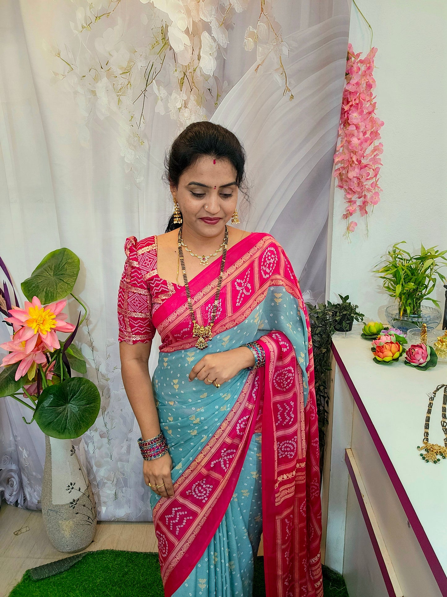 Saree un stiched blouse code SLS 473