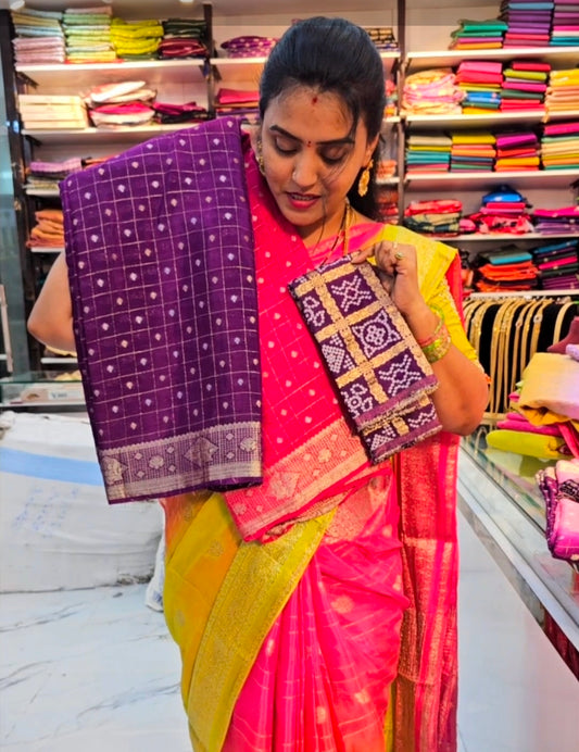 Saree un stiched blouse 507