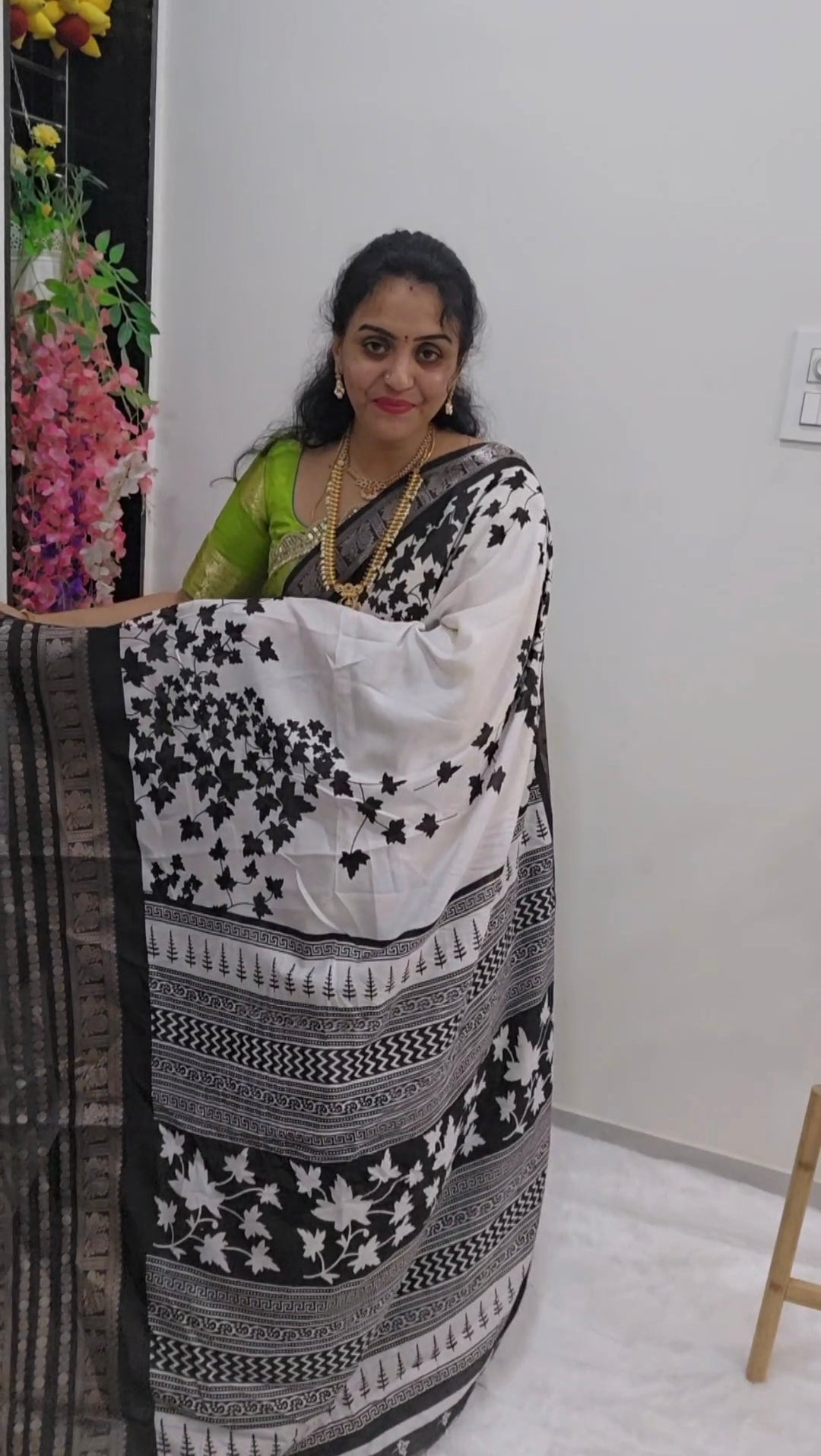 Saree un stiched blouse  code SLS 228