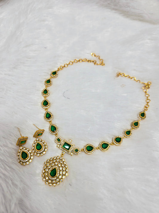 Neck set with earrings Code SLS 397 J