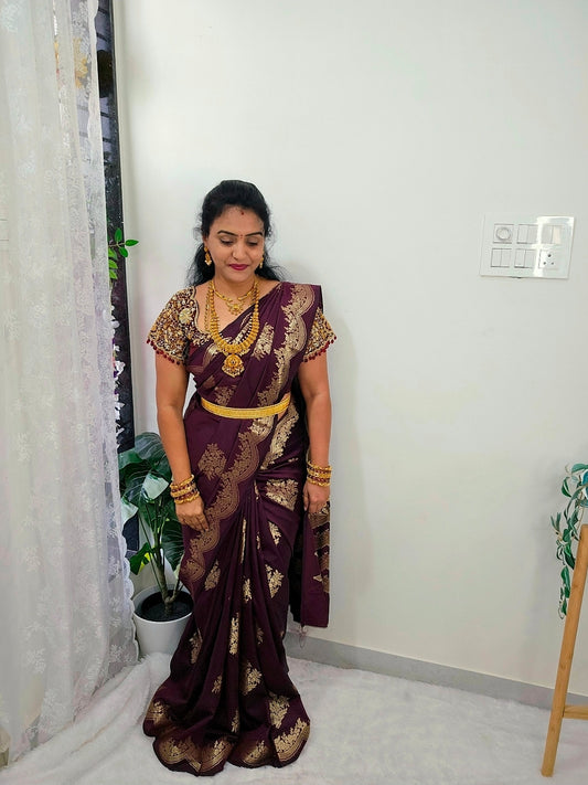 Saree un stiched blouse code SLS 506