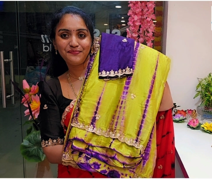 Saree un stiched blouse - SLS71
