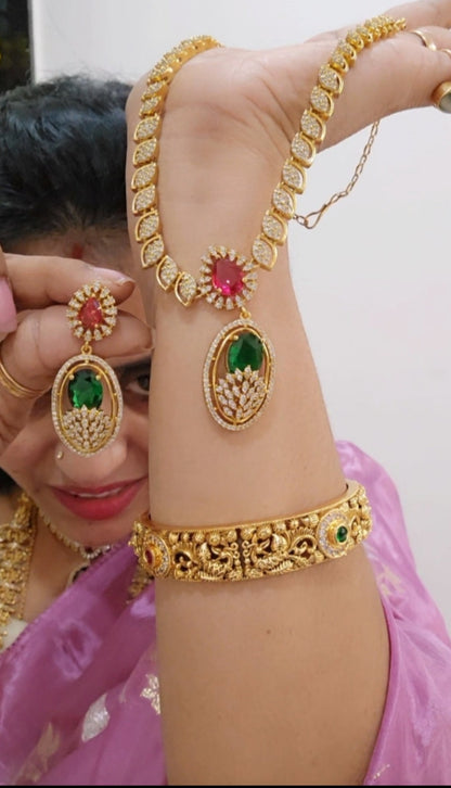 Neck set with earrings code SLS 380J
