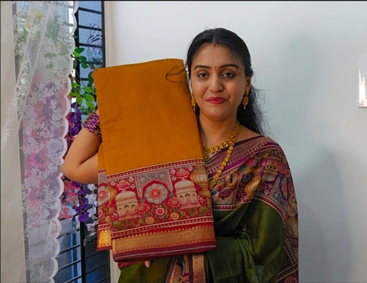 Saree un stiched blouse code SLS 504