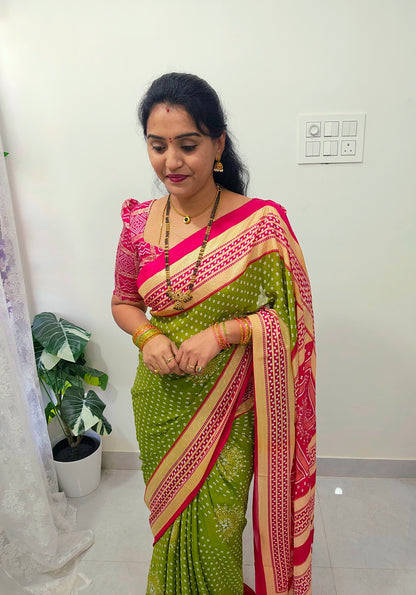Saree un stiched blouse code SLS 559