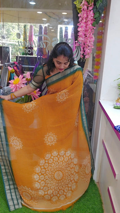 Saree un stitched blouse - SLS 65