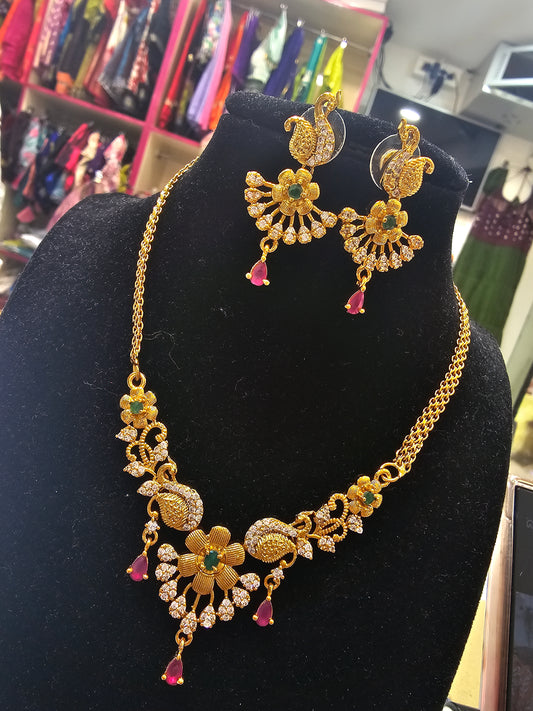 Neck set with earrings code SLS 374 J