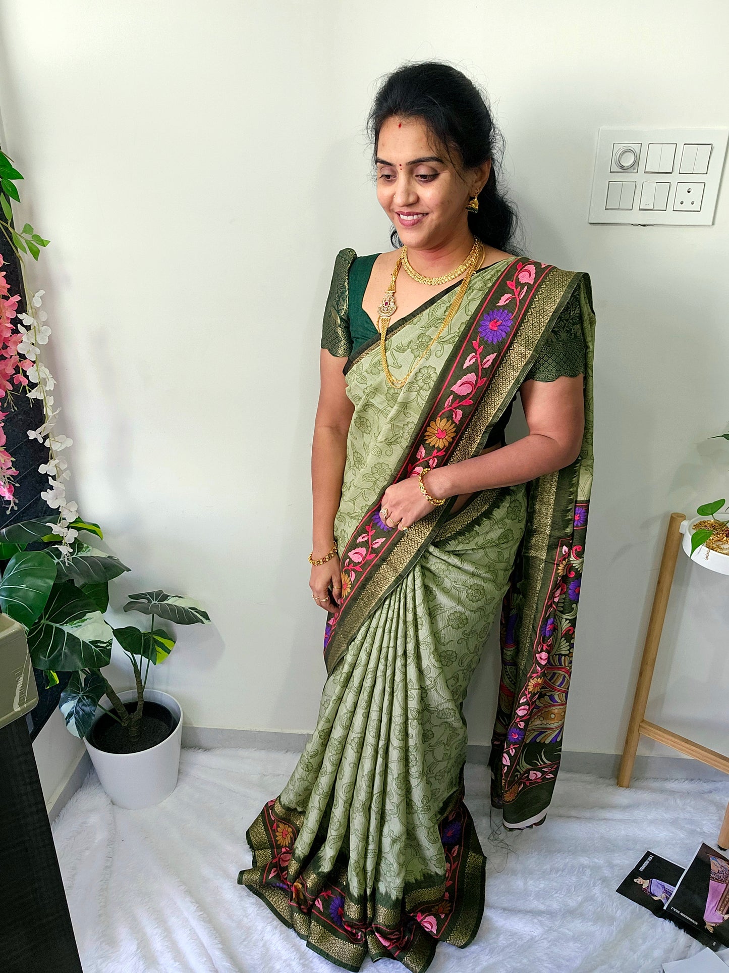 Saree un stiched blouse code  SLS 333